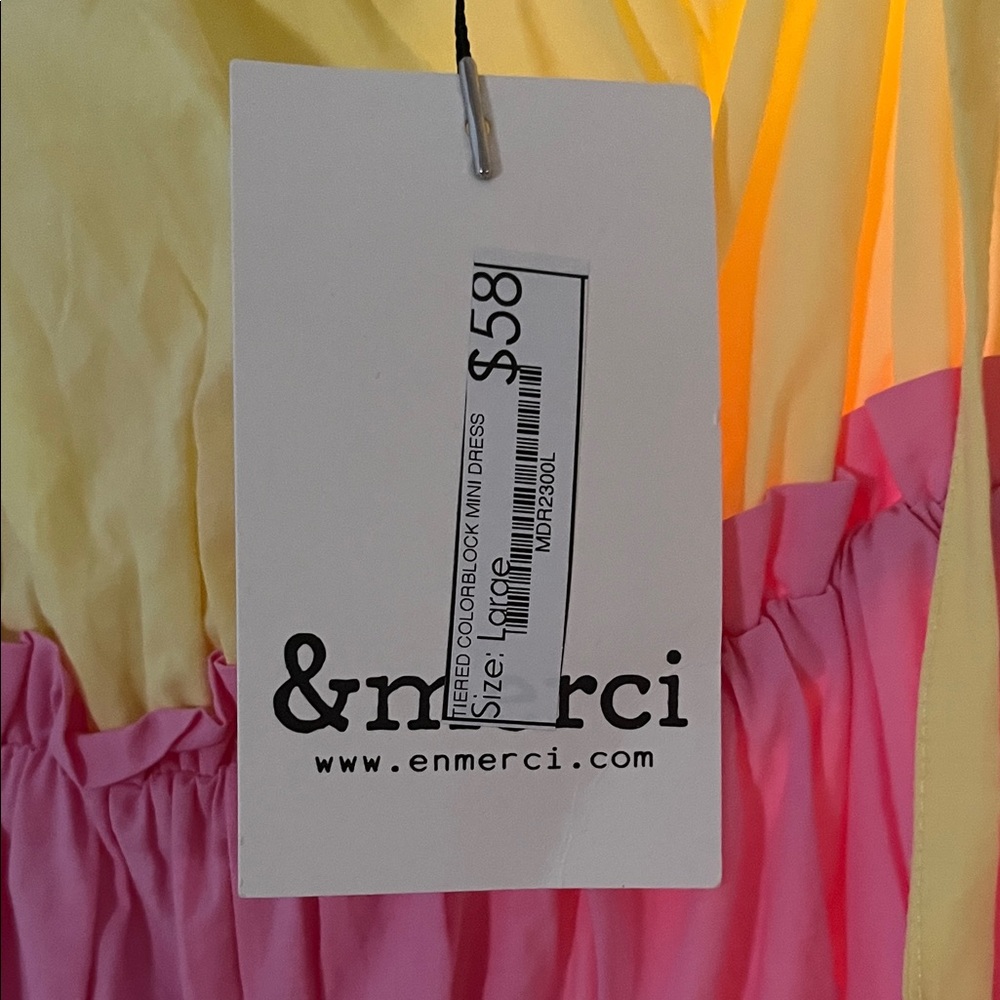 Colorful Tiered Summer Dress - Picture 2 of 2